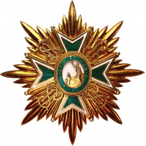 France Military and Hospitaller Order of Saint Lazarus of Jerusalem Collar with Badge & Breast Star 20 -th Century