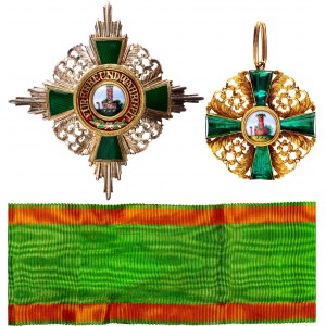 German States Baden Order of the Empress Lion Grand Commander Set 1880 - 1890