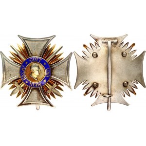 German States Wurttemberg Order of Friedrich Commander Breast Star with Swords 1916 - 1918