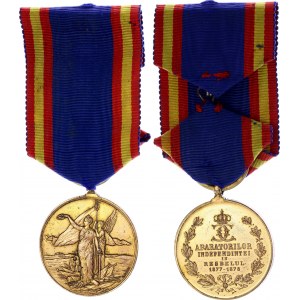 Romania Medal for Defence of Freedom for Civil 1878