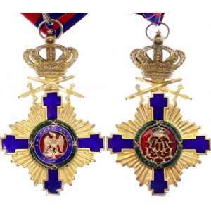 Romania Orden of the Star of Romania Commander Cross with Swords Ic Type 1877 - 1932