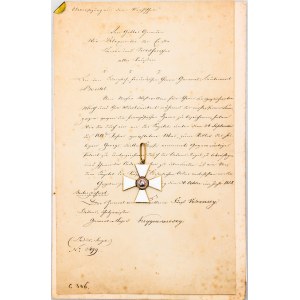 Russia Order of Saint George III Class Cross with Documents 1818 R2
