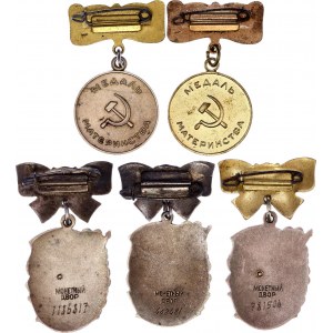 Russia - USSR Full Set of Motherhood Glory Medals & Order 1944