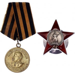 Russia - USSR 2 Awards by One Person 1943 - 1945