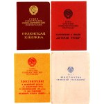 Russia - USSR Lot of 4 Awards by One Person 1943 - 1970