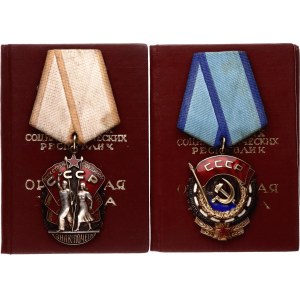 Russia - USSR 2 Awards by One Person 1974 - 1982