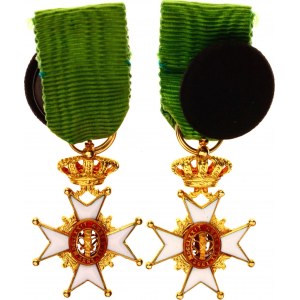 Sweden Miniature of Order of Vasa I Class Knight Au Cross 1889