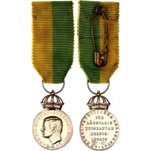 Sweden Miniature of Medal Royal Patriotic Society 1973