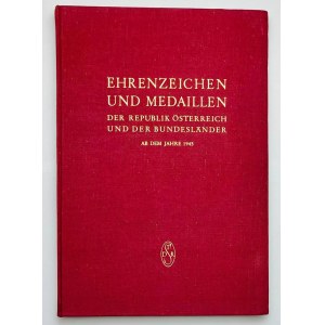 Literature Ehrenzeichen Und Medaillen der Republik Osterreich und der Bundeslander 1960