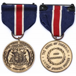 United States State Of Missouri War With Germany Medal To United States Forces 1917 - 1919