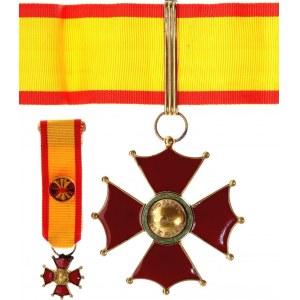 Venezuela Merit Cross Venezuelan Army I Class Medal & Miniature 1950