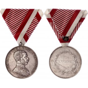 Austria - Hungary Bravery Silver Medal Der Tapferkeit I Class Type IV 1914 - 1916