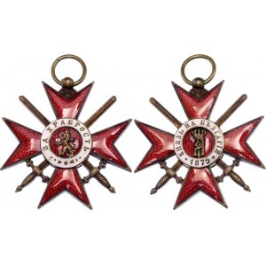 Bulgaria Military Order for Bravery IV Class Knight Cross 1880