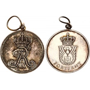 Denmark Long Service Merit Medal 1947 - 1972
