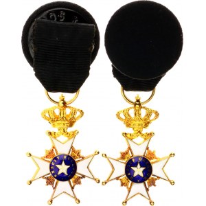 Sweden Miniature of Order of the North Star Knight Cross II Type 1844