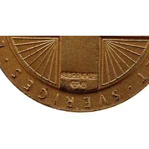 Sweden Women's Voluntary Defence Organization Royal Gold Medal of Merit 1968 - 1973