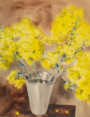 Rafał Malczewski (1892 Kraków - 1965 Montreal), Kwiaty w wazonie