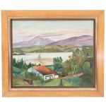 Szymon Mondzain (1888 Chelm - 1979 Paris), Landschaft mit See / Haus am Ufer eines Sees, ca. 1928-1930