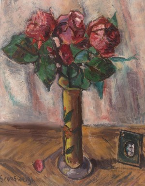 Nathan Grunsweigh (1883 Kraków - 1956 Paryż), Wazon z kwiatami