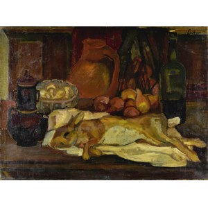 Henryk Epstein (1891 Lodž - 1944 Osvětim), Zátiší s králíkem