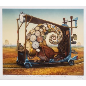 Jacek Yerka (narozen 1952 Toruň), potulný prodavač budíků