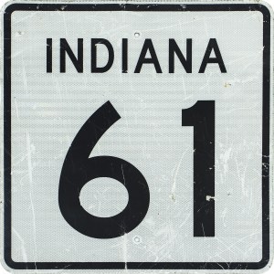 Tablica drogowa Indiana 61