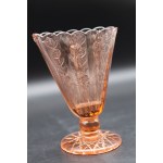 Art - deco glass napkin holder Moravian Ironworks