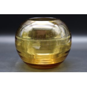 Art-deco Glass Ball Vase Polish Glass.