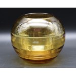 Art-deco Glass Ball Vase Polish Glass.