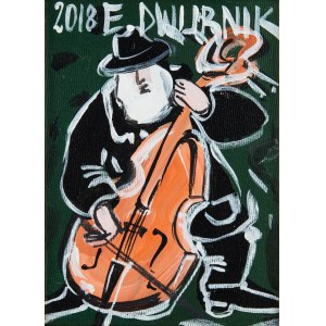 Edward Dwurnik (1943 Radzymin - 2018 Warschau), Kontrabassist, 2018