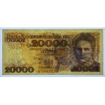 20.000 złotych 1989 - seria A - PMG 45
