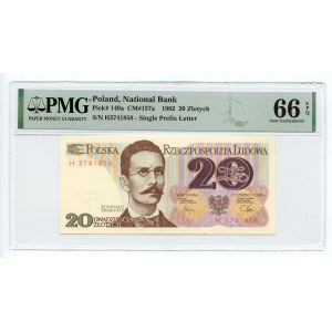 20 złotych 1982 - seria H - PMG 66 EPQ