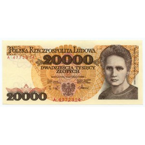 20.000 Zloty 1989 - erste Serie A