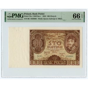 100 złotych 1934 - seria BE PMG 66 EPQ