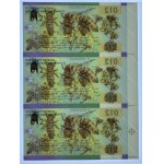PWPW, Honeybee 012 sheet of 3 pieces - JK series 0000000 - PMG 67 EPQ
