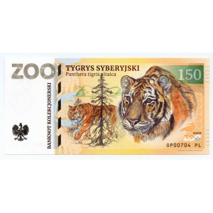 Banknot kolekcjonerski ZOO - Tygrys Syberyjski - Zoolar