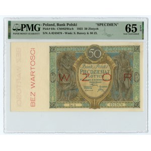 50 Zloty 1925 - Serie A - PMG 65 EPQ - MODELL / SPECIMEN