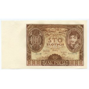 100 złotych 1934 seria C.M.