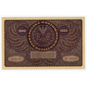 1.000 Polnische Mark 1919 - 1. Serie CE