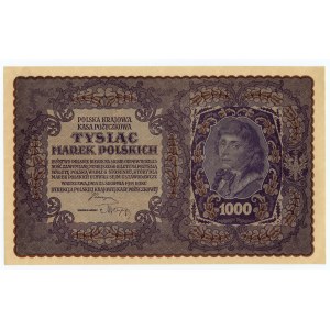 1 000 polských marek 1919 - 2. série BJ .