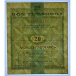 PEWEX - 20 dolarów 1960 - seria Dh z klauzulą - PMG 45