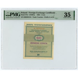 PEWEX - 1 cent 1960 - seria BI - PMG 35