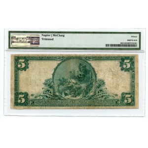 USA - 5 dolarów 1902 - Norfolk, Virginia - PMG 15