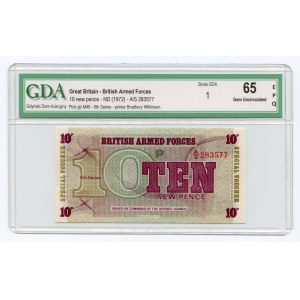 Wielka Brytania, 10 New Pence 1972 - GDA 65 EPQ