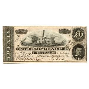 USA 20 Dollars, Seria A - Richmond 1864