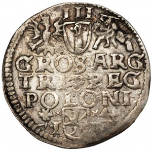 Zygmunt III Waza (1587-1632) - Trojak 1595 Wschowa POLONI