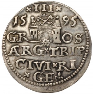 Sigismund III. Vasa (1587-1632) - Troika Riga 1595