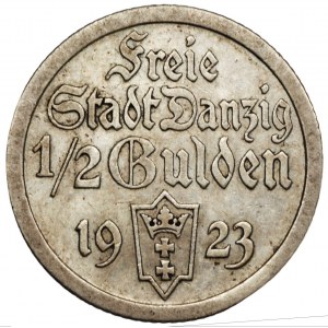 Wolne Miasto Gdańsk - 1/2 guldena 1923 KOGA