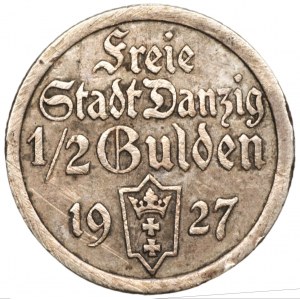 Wolne Miasto Gdańsk - 1/2 guldena 1927 KOGA