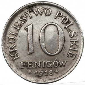 Królestwo Polskie - 10 fenigów 1918